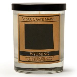 Cedar Crate Market Wyoming 100% Soy Candle